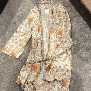 Floral Print Women's Robe
